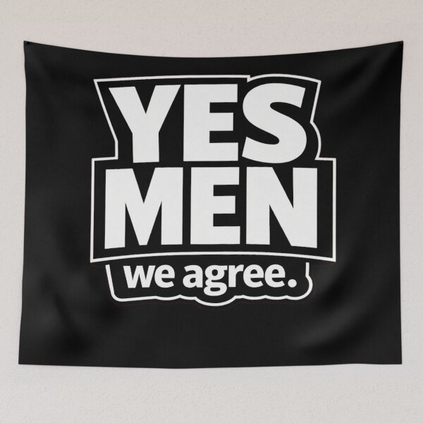 Item preview, YES MEN – we agree. | Funny Office Humor Sarcastic Typography T-Shirt designed and sold by Timeless Junction.