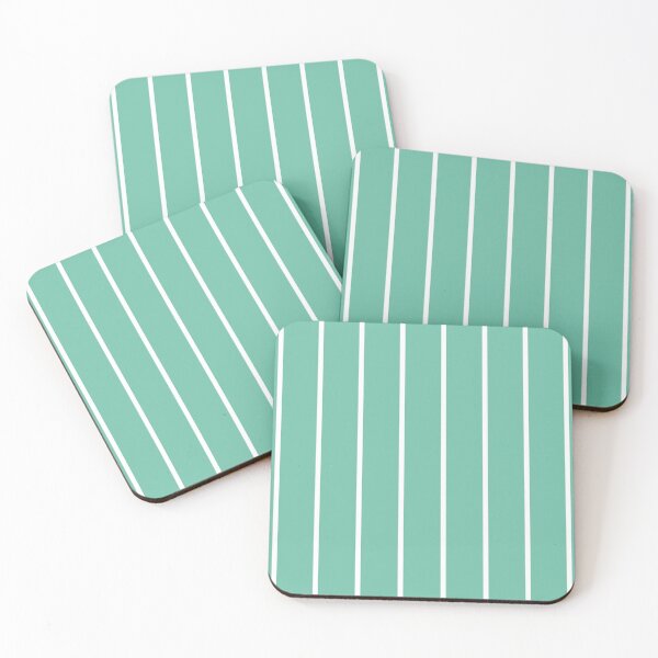 Aperçu de l'œuvre Motif à fines rayures vert pastel et blanc créée et vendue par pattern-archive.