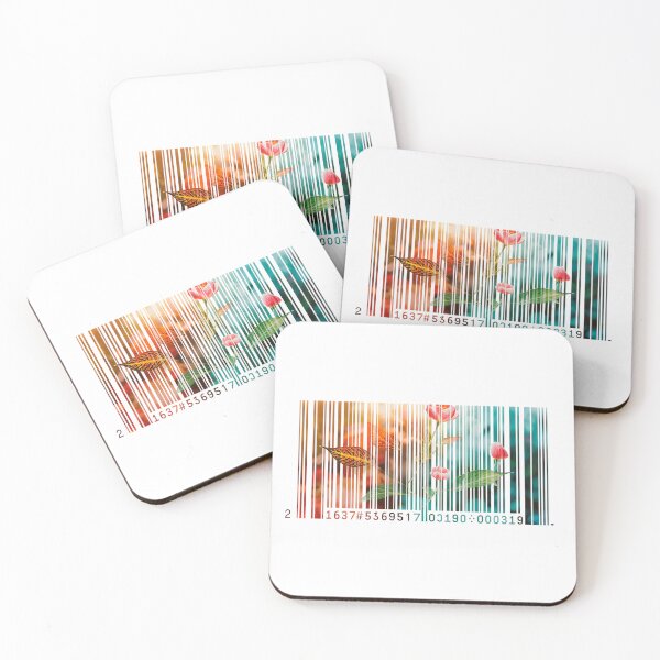 Item preview, Barcode with flowers designed and sold by TanyaLovus.