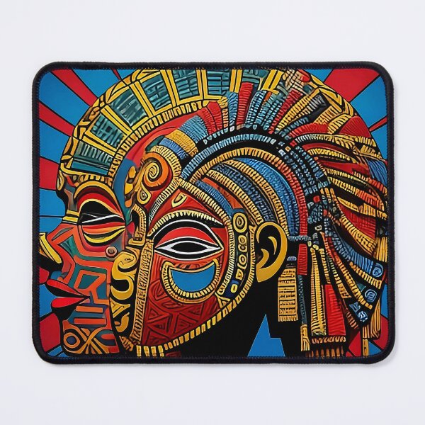 Item preview, Colorful Abstract Mask Design designed and sold by Serene Strokes Art.