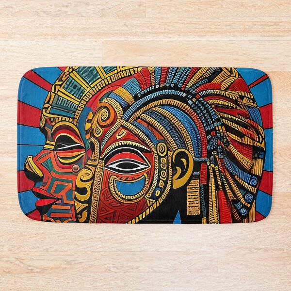 Item preview, Colorful Abstract Mask Design designed and sold by Serene Strokes Art.