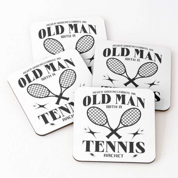 Item preview, Never Underestimate An Old Man With A Tennis Racket designed and sold by Abaseen.
