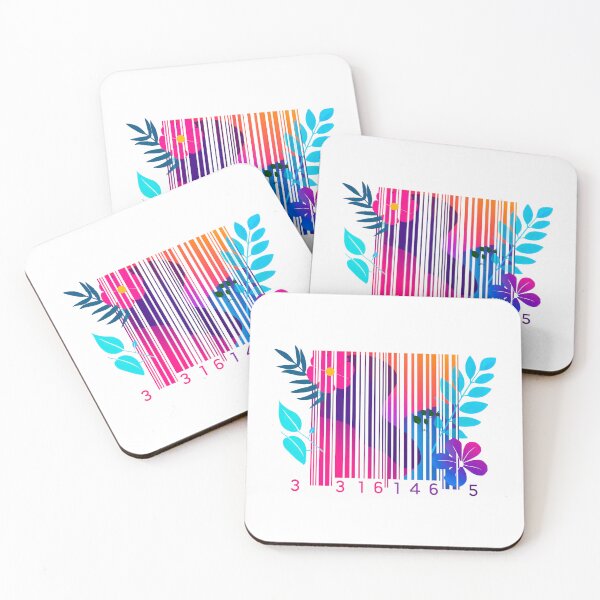 Item preview, Barcode with flowers designed and sold by TanyaLovus.