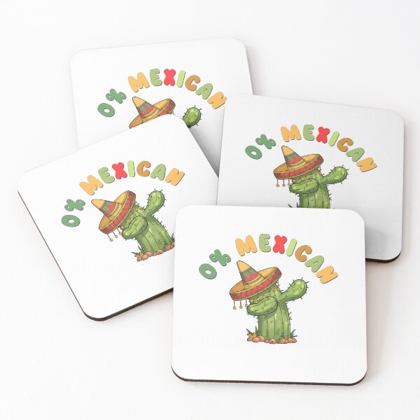 Item preview, 0% Mexican Funny Cinco De Mayo Funny Sombrero Fiesta Cactus designed and sold by ZANNIX.