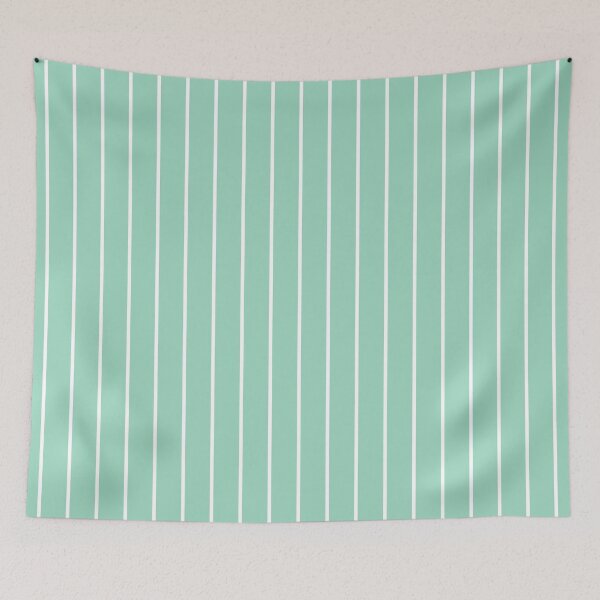 Item preview, Mint And White Pinstripe Pattern designed and sold by pattern-archive.