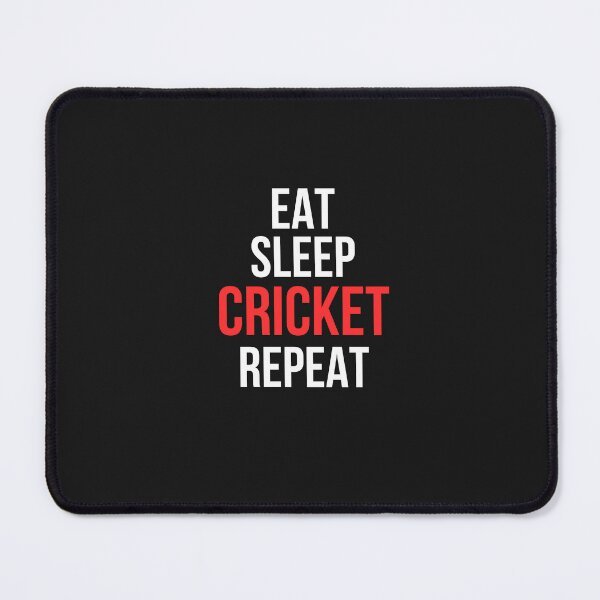 Item preview, Eat Sleep Cricket Repeat Sticker | Funny Cricket Gift For Cricket Lover Fan designed and sold by TheCreatorKit.