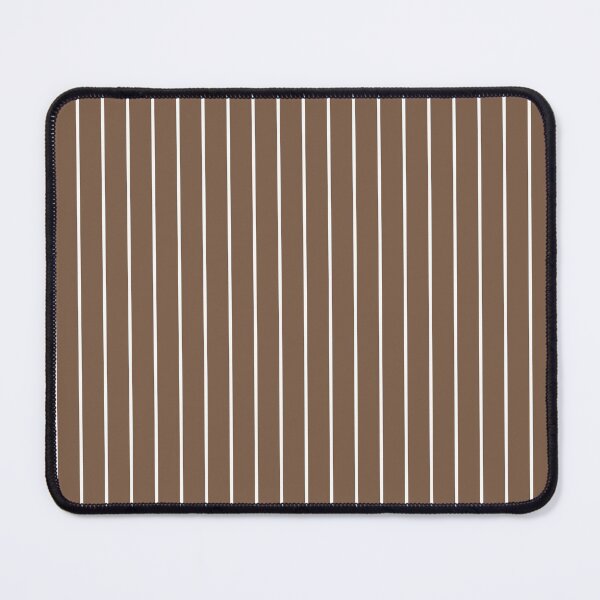 Item preview, Mocha And White Pinstripe Pattern designed and sold by pattern-archive.