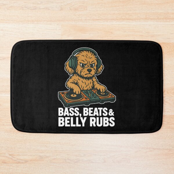 Item preview, DJ Maltipoo: Bass, Beats & Belly Rubs Retro Design designed and sold by Pineapple-Tree.