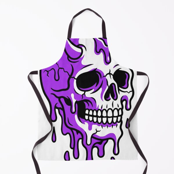 Item preview, Melting Purple Devil Skull Graphic - Dripping Horned Skeleton Illustration - Edgy Streetwear Design designed and sold by seven things shop.