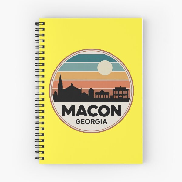 Item preview, Macon Georgia: Blue Orange Brown Sunset Skyline designed and sold by CircinusStore.