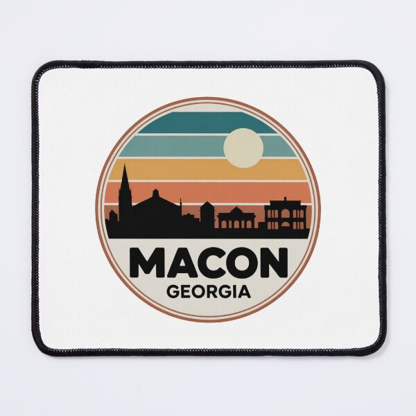 Item preview, Macon Georgia: Blue Orange Brown Sunset Skyline designed and sold by CircinusStore.