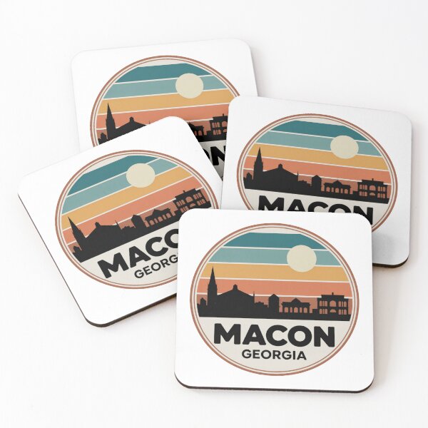 Item preview, Macon Georgia: Blue Orange Brown Sunset Skyline designed and sold by CircinusStore.