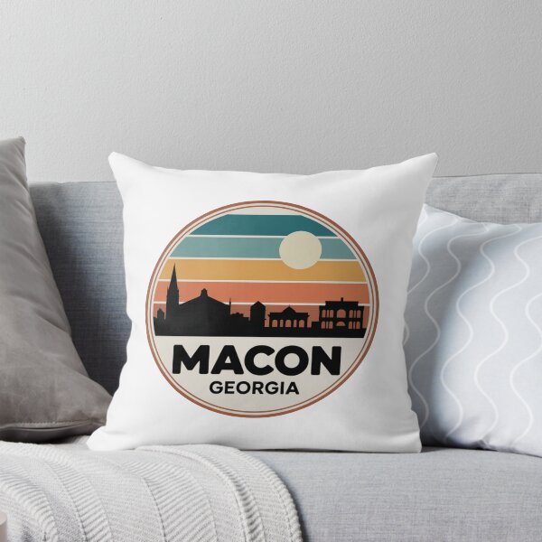 Item preview, Macon Georgia: Blue Orange Brown Sunset Skyline designed and sold by CircinusStore.