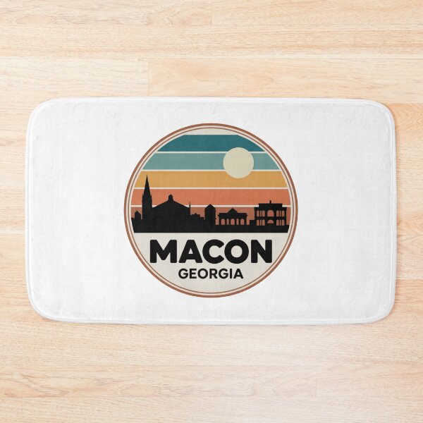 Item preview, Macon Georgia: Blue Orange Brown Sunset Skyline designed and sold by CircinusStore.