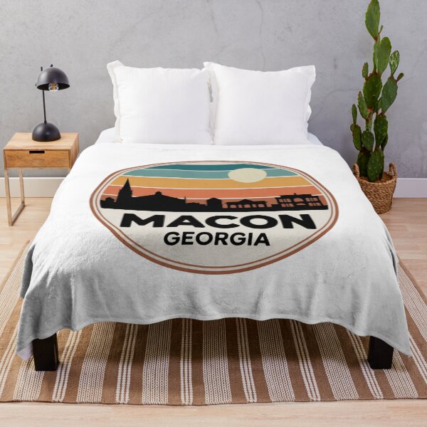 Item preview, Macon Georgia: Blue Orange Brown Sunset Skyline designed and sold by CircinusStore.