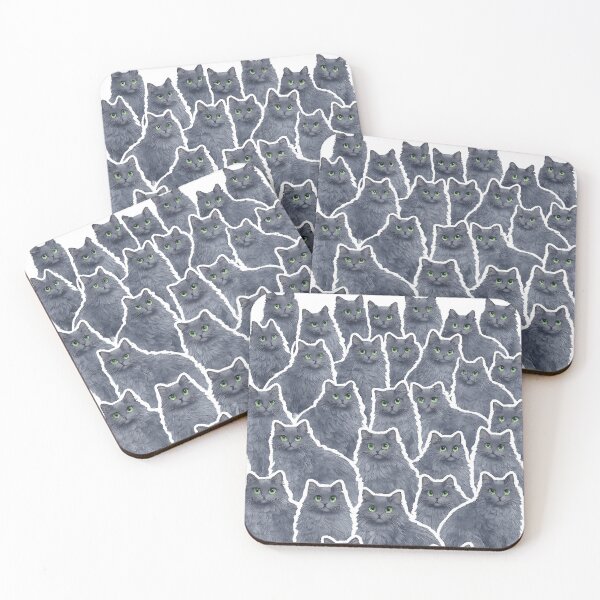 Item preview, Nebelung Cat Cute Cat designed and sold by yunamaliskova.