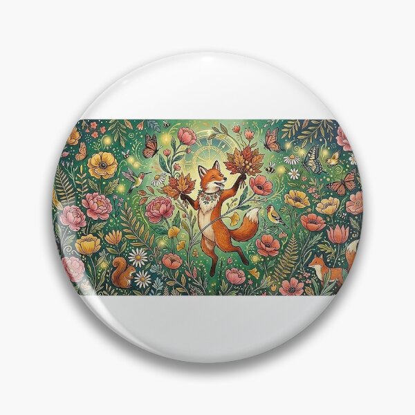 Item preview, Dancing Fox in Enchanted Autumn Garden designed and sold by Csstoree.