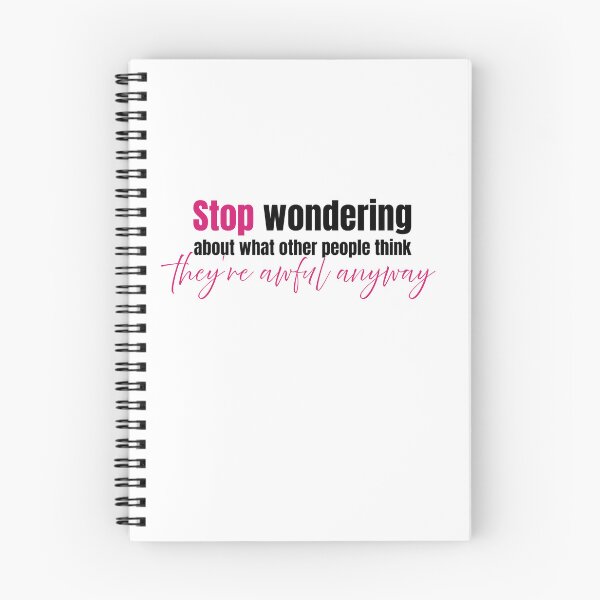 Item preview, Funny Relatable Quote Sticker - Stop Worrying About What Other People Think They’re Awful Anyway - Sarcastic Humor designed and sold by KymeraStudio25.