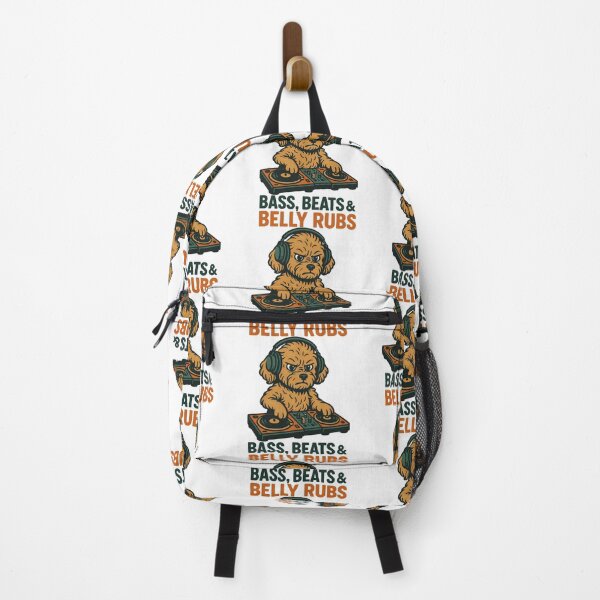 Item preview, DJ Maltipoo: Bass, Beats & Belly Rubs Retro Design designed and sold by Pineapple-Tree.