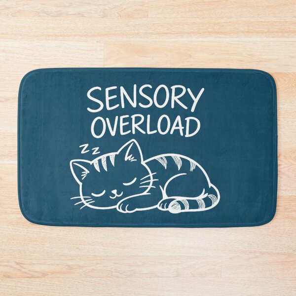 Item preview, Sensory Overload Cat Shirt – Cute Sleeping Cat Line Art – Introvert Anxiety Humor Sticker, Neurodivergent Meme Gift designed and sold by DiamondSkyShirt.