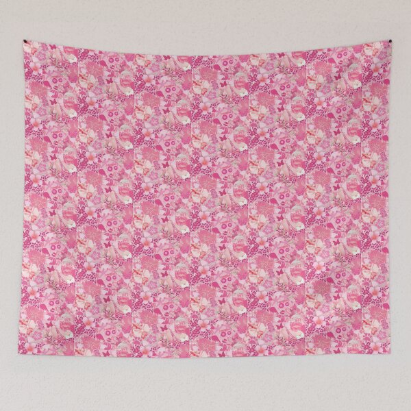 Item preview, Hot pink butterfly dolphin leopard print  designed and sold by Rubyslemons321.