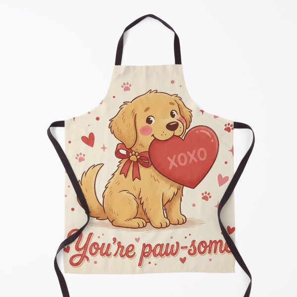 Item preview, You're Paw-some Cute Puppy – Valentine Dog Love Illustration designed and sold by Furfolkz.