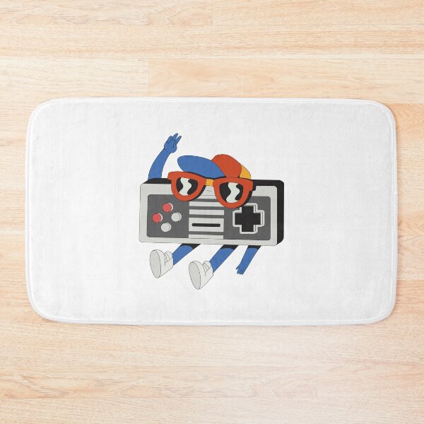 Item preview, Cool Retro Game Controller Cartoon Character with Sunglasses and Cap designed and sold by QuietBloom80.