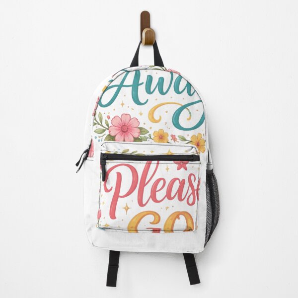 Item preview, Please Go Away Cute Floral Typography Design | Funny Aesthetic Quote Art designed and sold by Sanika arts .