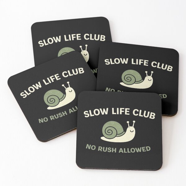 Item preview, Slow Life Club Shirt – No Rush Allowed – Minimal Sloth Lifestyle Design designed and sold by Tropivaro.