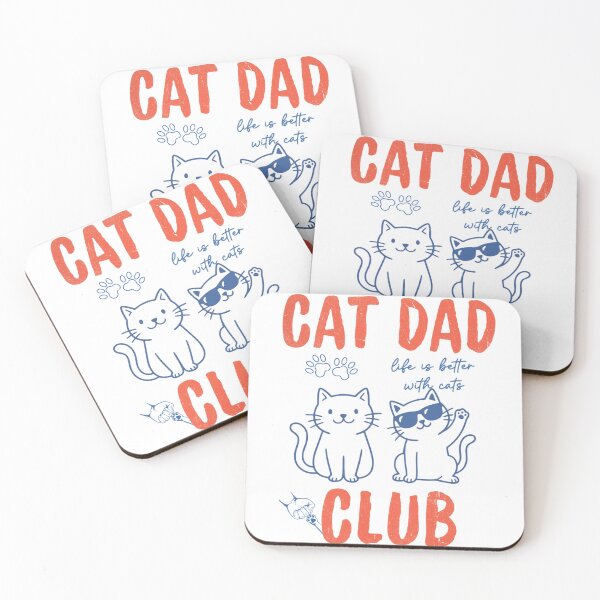 Item preview, Vintage Retro Cat Dad Club Cool Mascot designed and sold by MotivaChic.