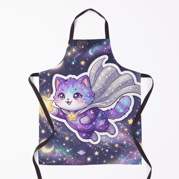 Item preview, Cosmic Fairy Cat – Cute Galaxy Kitty with Magical Wings designed and sold by Furfolkz.