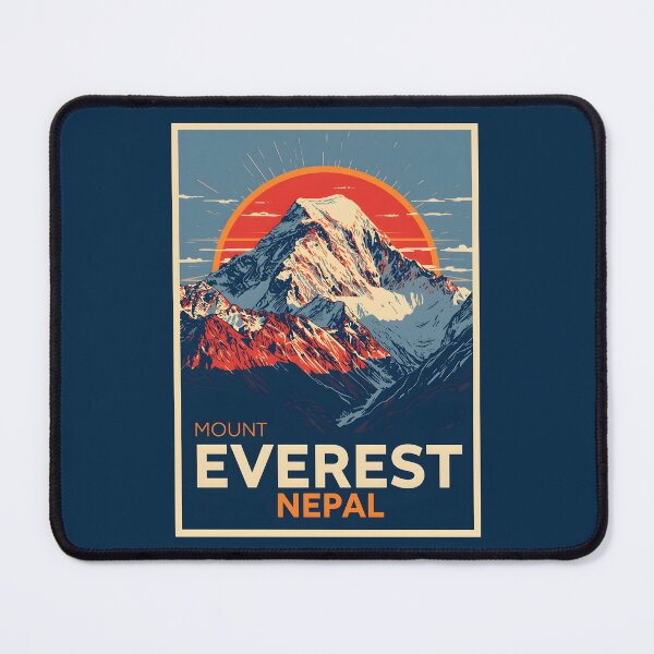 Item preview, A Pop Art Travel Print of Mount Everest - Nepal designed and sold by StudioRedKoala.