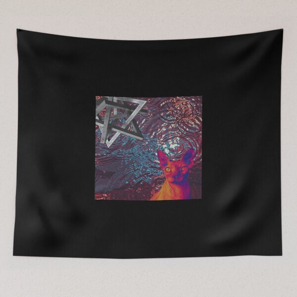 Item preview, Digital Collage - Cosmic Sphinx Cat in Liquid Chaos  designed and sold by R-A Designs.