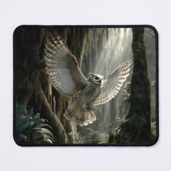 Item preview, Forest Light Owl in Mid Flight designed and sold by Erika Kaisersot.