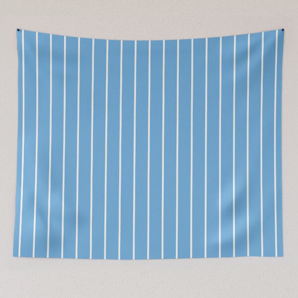 Item preview, Sky Blue And White Pinstripe Pattern designed and sold by pattern-archive.