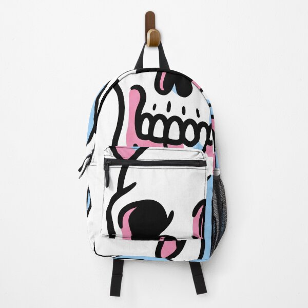 Item preview, Pink and Blue Pastel Goth Dripping Horned Skull designed and sold by seven things shop.