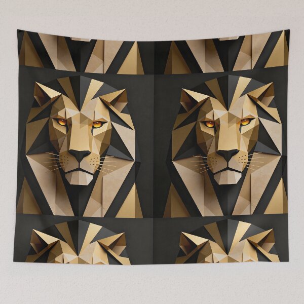Item preview, abstract art of a Lion designed and sold by JazzDynamo.