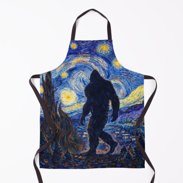 Item preview, Bigfoot Cosmic Night Scene Artistic Cryptid Starry Night Van Gogh Style designed and sold by will freed18.