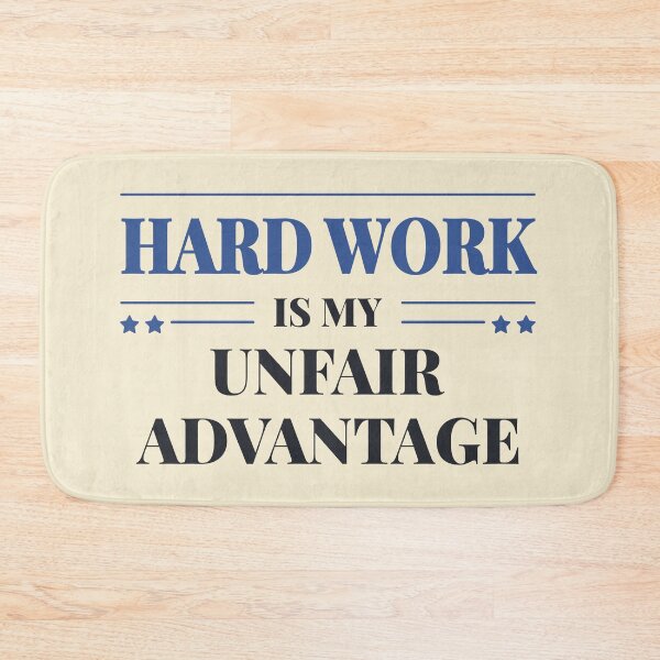 Item preview, Hard work is my unfair advantage - Dark typography designed and sold by Revextyr.