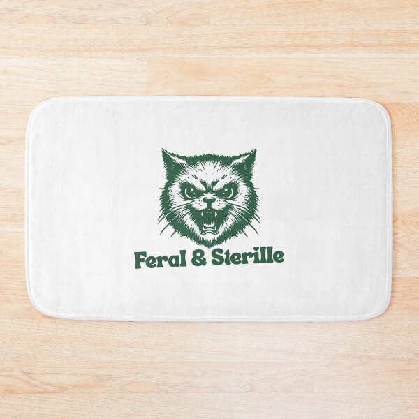 Item preview, Feral and Sterile Retro Cat Mascot designed and sold by MotivaChic.