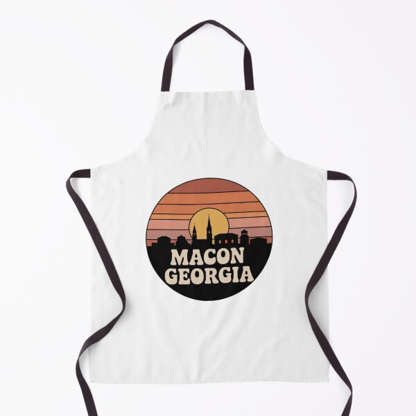 Item preview, Macon Georgia: Orange Sunset Skyline Badge designed and sold by CircinusStore.