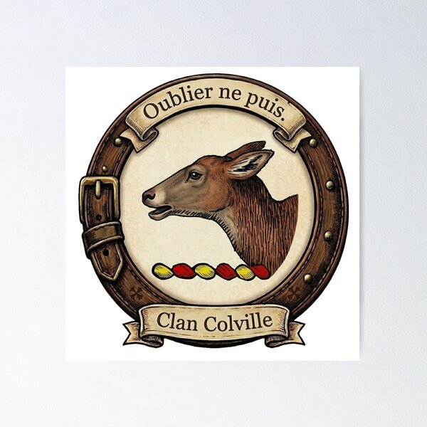 Item preview, Clan Colville Crest designed and sold by BagTown Clans.