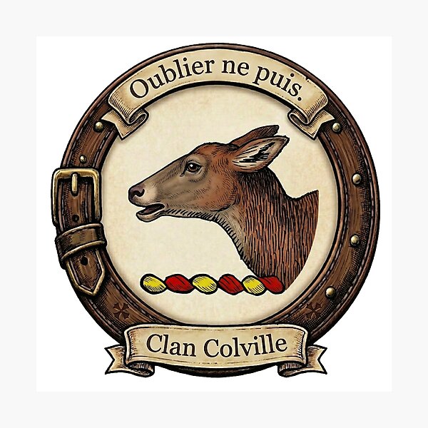 Item preview, Clan Colville Crest designed and sold by BagTown Clans.