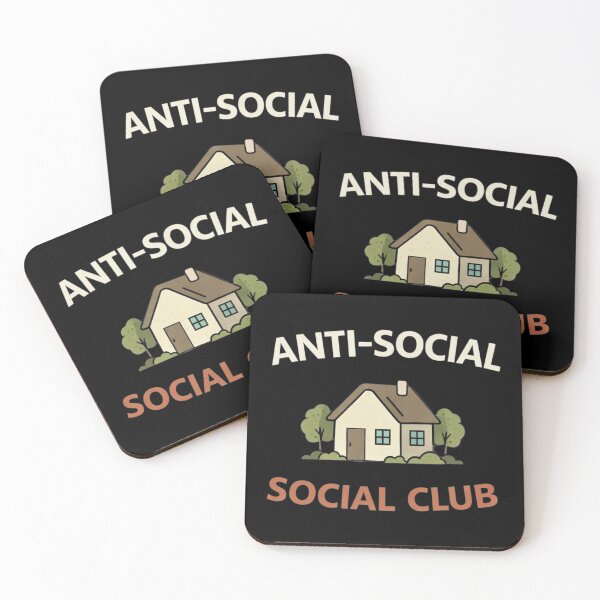 Item preview, Camiseta del Club Social Antisocial – Diseño para Introvertidos que se Quedan en Casa – Divertida Vida Tranquila designed and sold by Tropivaro.