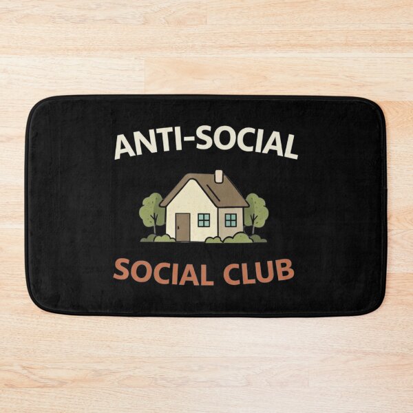 Item preview, Camiseta del Club Social Antisocial – Diseño para Introvertidos que se Quedan en Casa – Divertida Vida Tranquila designed and sold by Tropivaro.