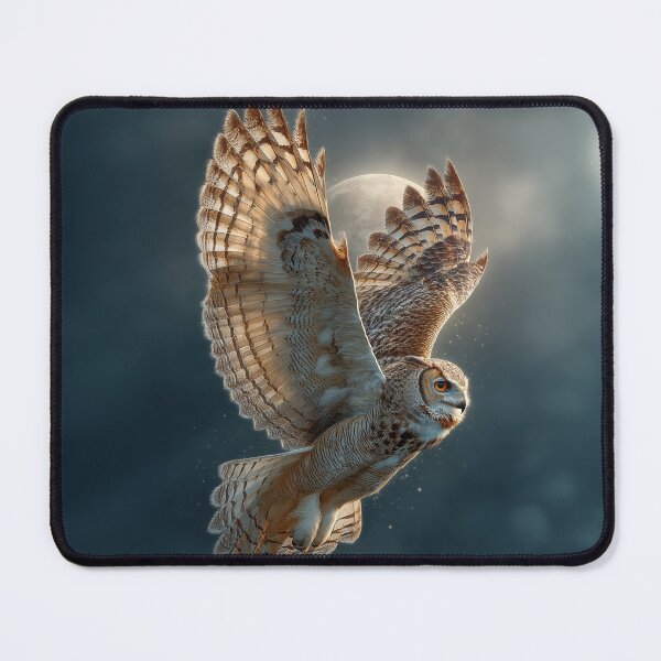 Item preview, Moonlit Owl in Silent Flight designed and sold by Erika Kaisersot.