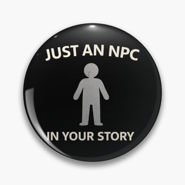 Item preview, Just An NPC In Your Story Shirt – Funny Gamer Quote – Minimal Character Design designed and sold by Tropivaro.