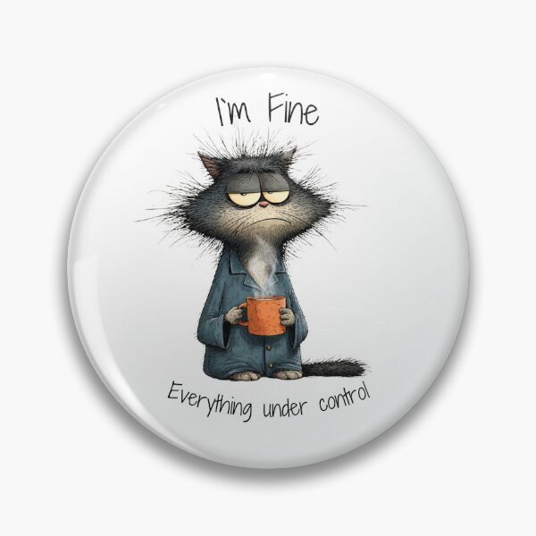 Item preview, I'm Fine Everything Under Control - Funny Sarcastic Quote designed and sold by todaycolors.