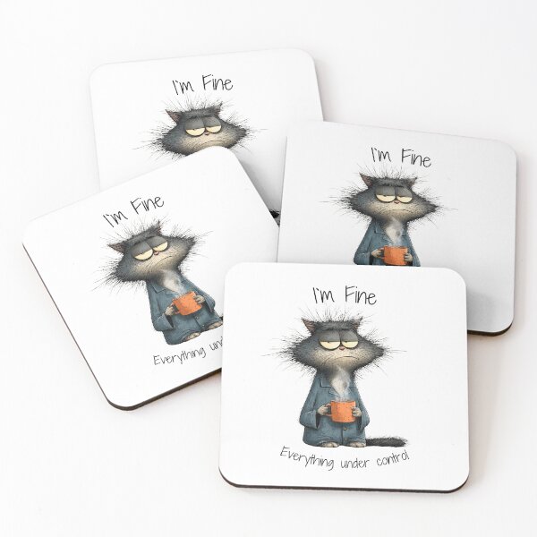 Item preview, I'm Fine Everything Under Control - Funny Sarcastic Quote designed and sold by todaycolors.