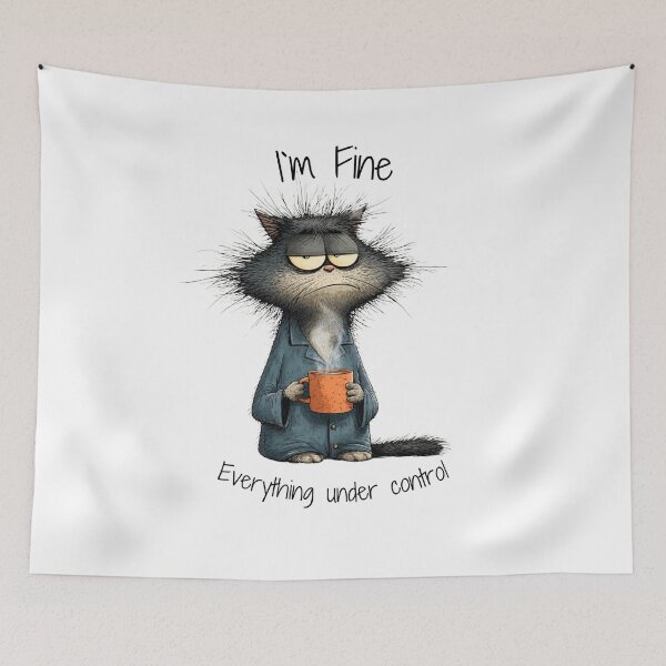 Item preview, I'm Fine Everything Under Control - Funny Sarcastic Quote designed and sold by todaycolors.